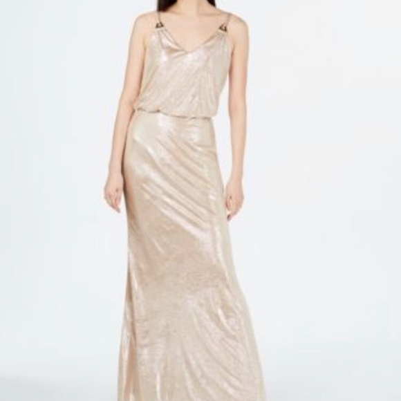 Calvin Klein Dresses & Skirts - NWT Calvin Klein Metallic V Neck maxi dress